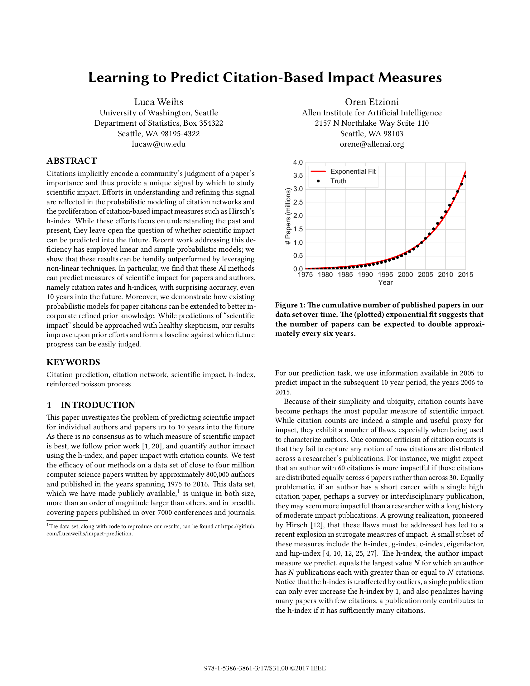 Learning to Predict Citation-Based Impact Measures